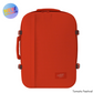 CabinZero Classic 44L travel cabin bag in Tomato Festival color, ideale lifestyle product image for new vibrant travel gea