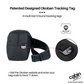 CabinZero Classic Cross Body 11L Companion Bag features Okoban patented tracking tag for lost & found, in-built tag shown closeup with website tracking instructions