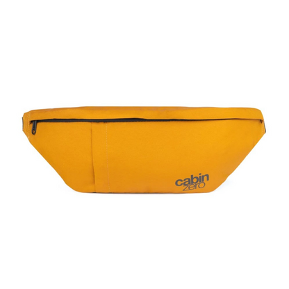 CabinZero Classic Hip Pack 2L in orange chill, vibrant travel waist bag for adventures and daily essentials