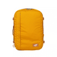 CabinZero Classic Plus 42L travel cabin bag in orange chill, spacious airline-ready backpack for trips