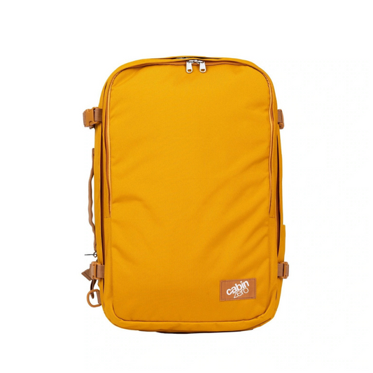 CabinZero Classic Pro 42L Travel Cabin Bag in Orange Chill, perfect for carry-on and travel use