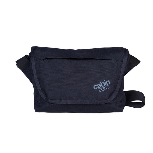 CabinZero Flapjack Shoulder Bag 4L Companion Bag in black – lightweight RFID travel crossbody for daily essentials