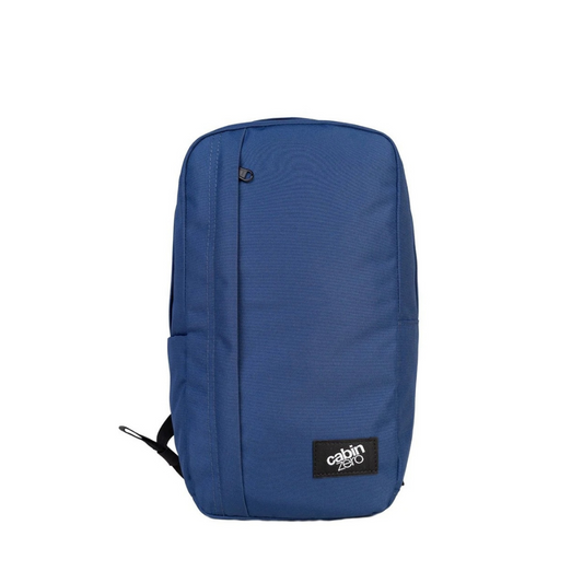 CabinZero Flight 12L Companion Bag in navy blue, compact travel daypack