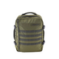CabinZero Military Backpack 28L in army green, front view showing MOLLE webbing and top handle – durable travel gear for adventure and urban use